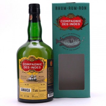 COMPAGNIE DES INDES JAMAICA 11 ANS (2007) SINGLE CASK NAVY STRENGTH 55º CLARENDON