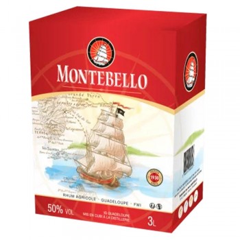 Montebello Rhum Blanc agricole 50º 3 lt